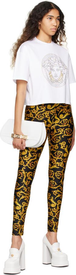 Versace White Aevitas Platform Loafers - Picture 4