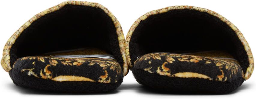 Versace White & Black I Heart Baroque Slippers - Picture 2