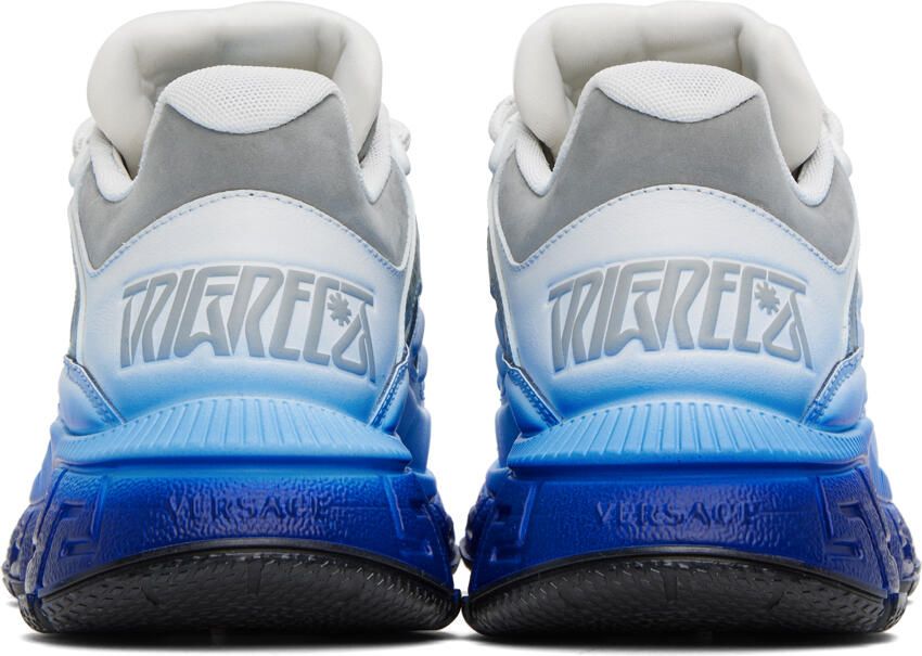 Versace White & Blue Trigreca Sneakers
