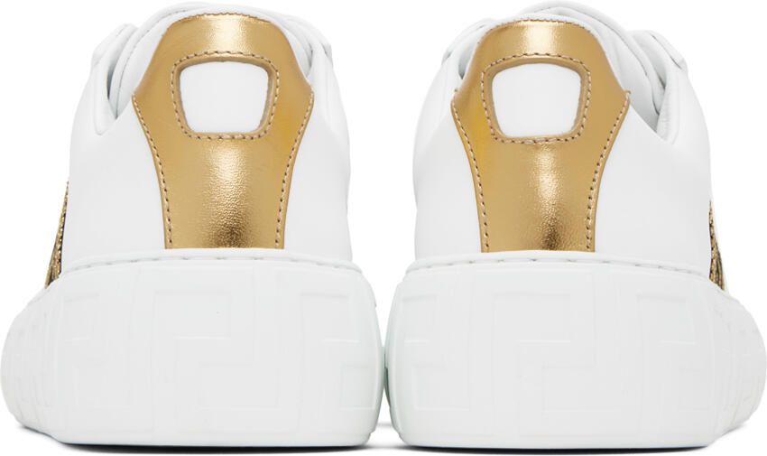 Versace White Greca Sneakers