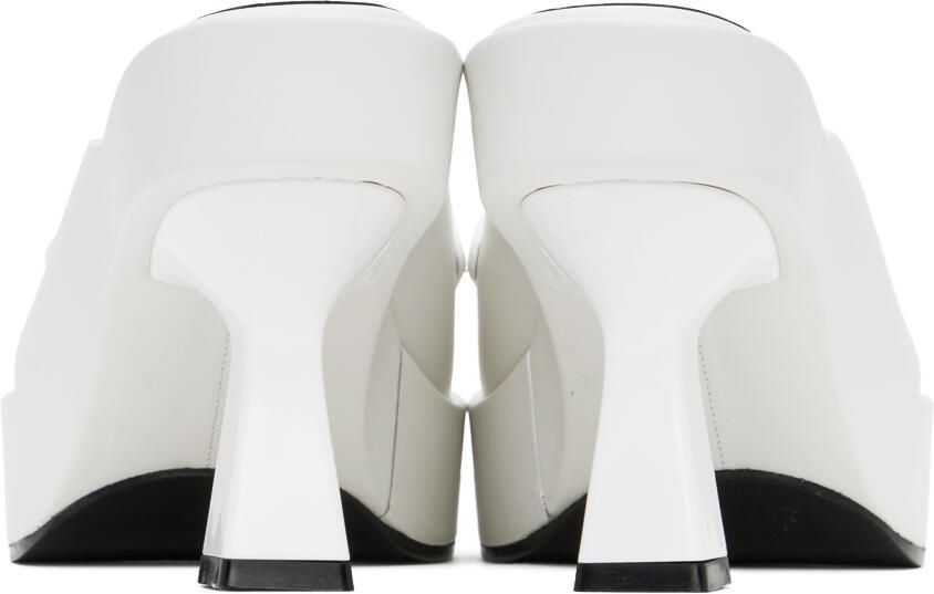 Versace White Medusa Biggie Heeled Sandals