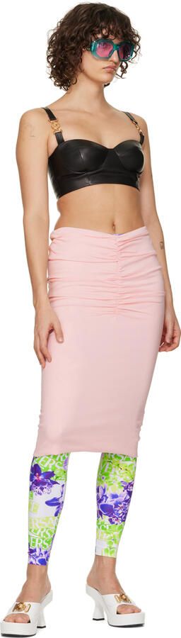 Versace White Medusa Biggie Heeled Sandals - Picture 4