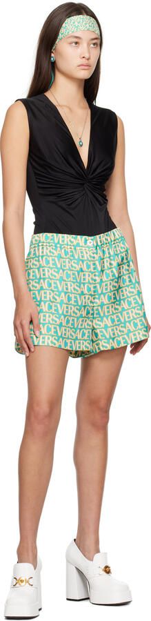 Versace White Medusa Platform Heels - Picture 4