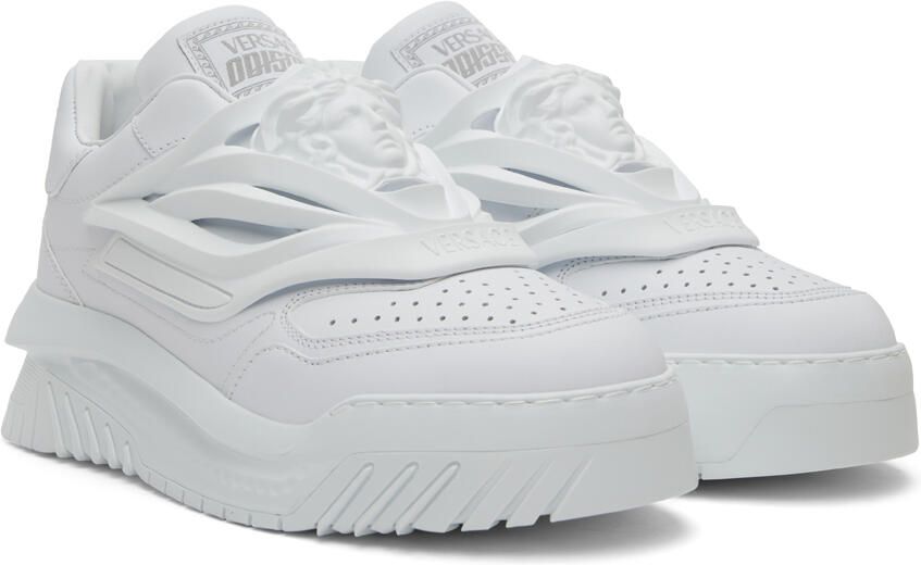 Versace White Odissea Sneakers - Picture 2