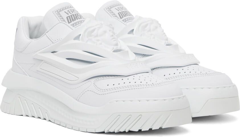 Versace White Odissea Sneakers - Picture 2