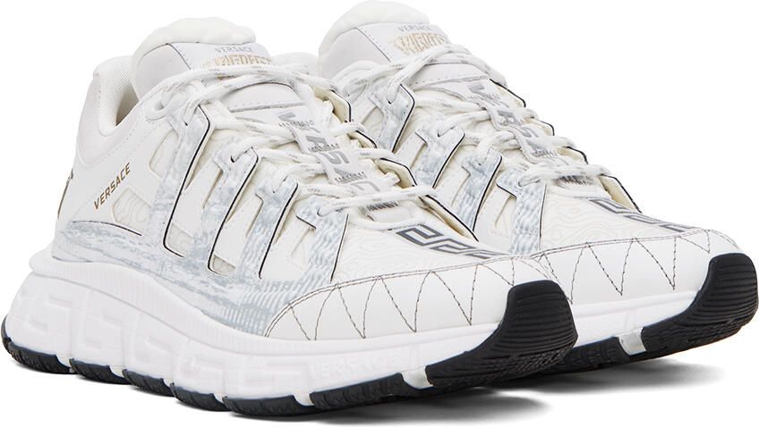 Versace White Trigreca Sneakers - Picture 2
