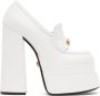 Versace White Intrico Platform Heels - Thumbnail 1