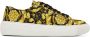 Versace Yellow & Black Barocco Sneakers - Thumbnail 1