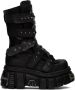 VETEMENTS Black New Rock Edition Gamer Ankle Boots - Thumbnail 1