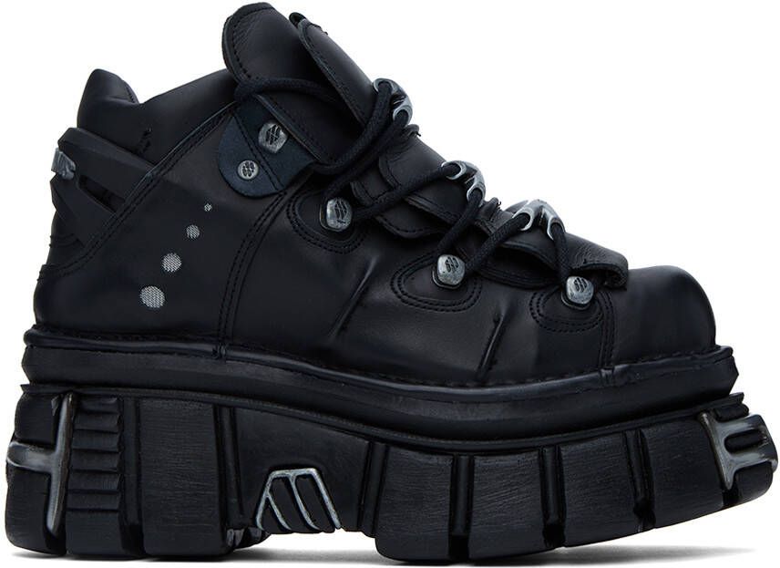VETE TS Black New Rock Edition Platform Sneakers