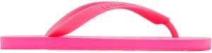 VETEMENTS Pink Logo Flip Flops