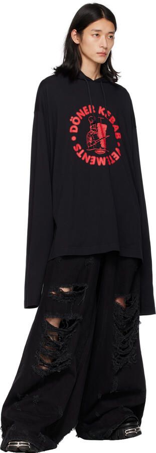 VETEMENTS Black New Rock Edition Platform Sneakers - Picture 4