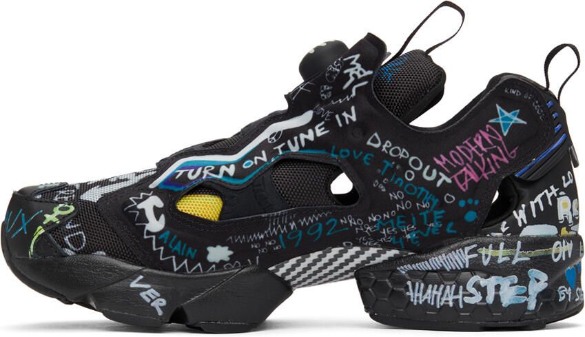 VETEMENTS Black Reebok Edition Instapump Fury Sneakers - Picture 3