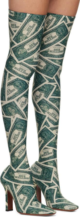 VETEMENTS Green Boomerang Sock Boots - Picture 2