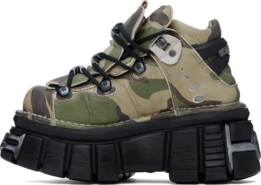 VETE TS Khaki New Rock Edition Platform Sneakers - Picture 2