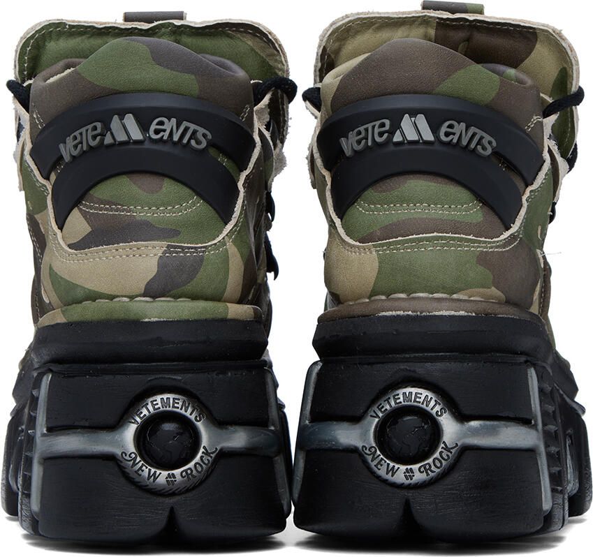 VETE TS Khaki New Rock Edition Platform Sneakers - Picture 6