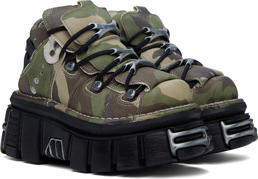 VETE TS Khaki New Rock Edition Platform Sneakers - Picture 3