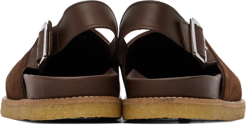 VINNY s Brown Strapped Mules