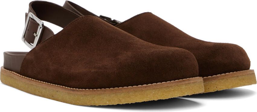 VINNY s Brown Strapped Mules - Picture 2