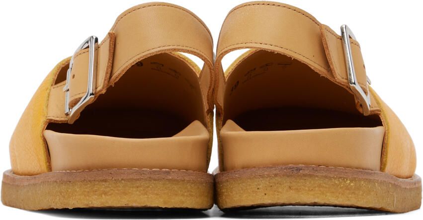 VINNY s Yellow Strapped Mules