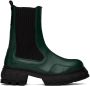 Virón SSENSE Exclusive Green Paradigm Chelsea Boots - Thumbnail 1