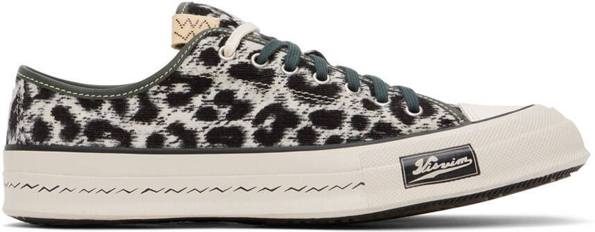 Visvim Gray Skagway Leopard Lo Sneakers