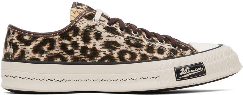 Visvim Tan Skagway Leopard Lo Sneakers