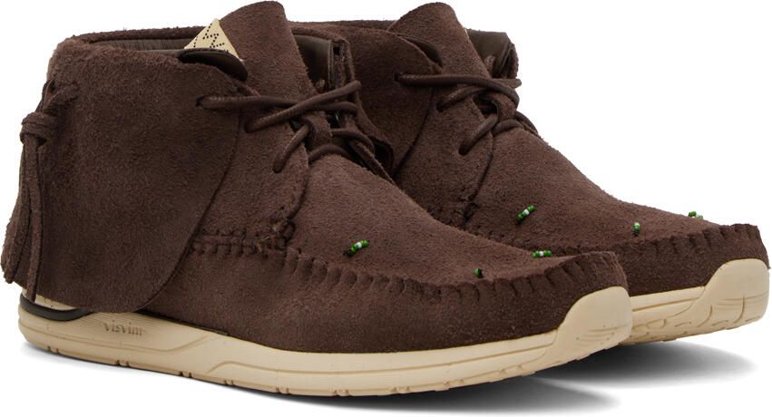 Visvim Brown FBT Lhamo-Folk Sneakers - Picture 2