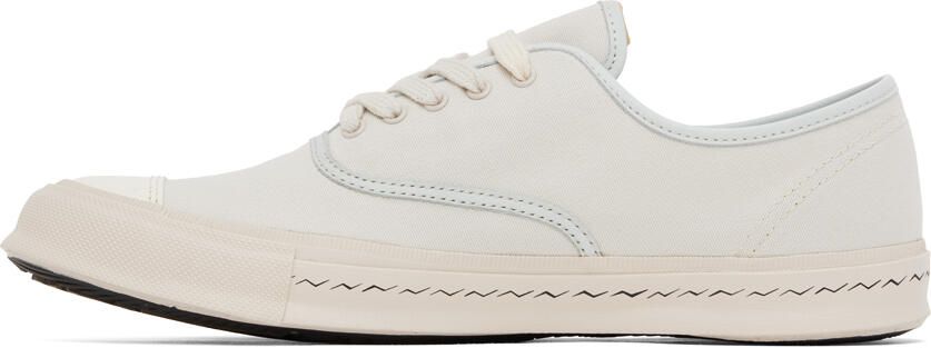 Visvim White Logan Deck Sneakers - Picture 4