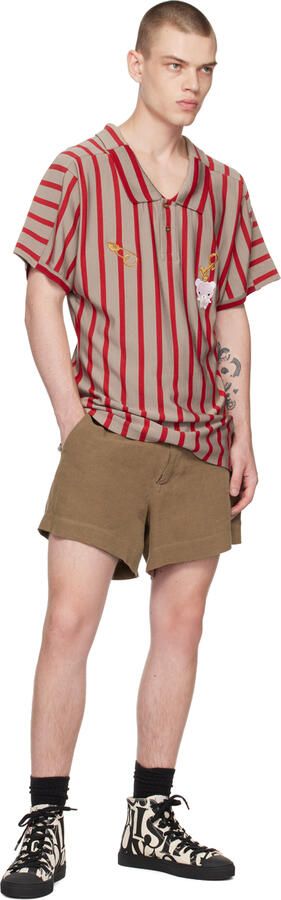 Vivienne Westwood Off-White & Black Plimsoll Sneakers - Picture 4