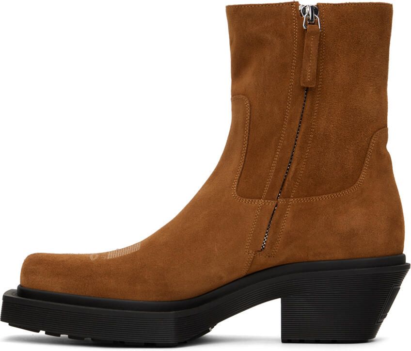 VTMNTS Tan Cowboy Chelsea Boots - Picture 3