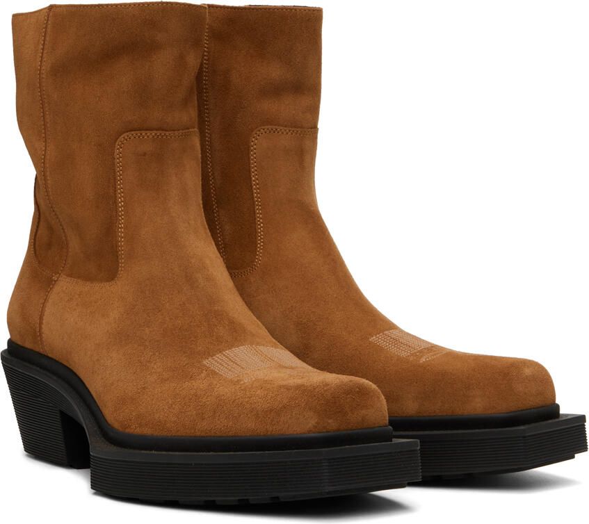 VTMNTS Tan Cowboy Chelsea Boots - Picture 2