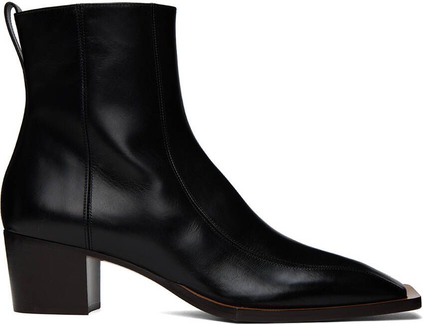 Wales Bonner Black Stacked Chelsea Boots