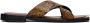 Wales Bonner Brown Snake-Embossed Sandals - Thumbnail 1