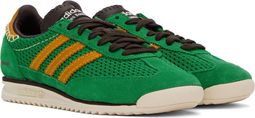 Wales Bonner Green adidas Originals Edition SL72 Sneakers - Picture 2