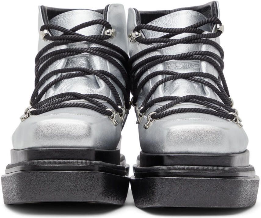 We11done Silver Tracking Boots - Picture 2