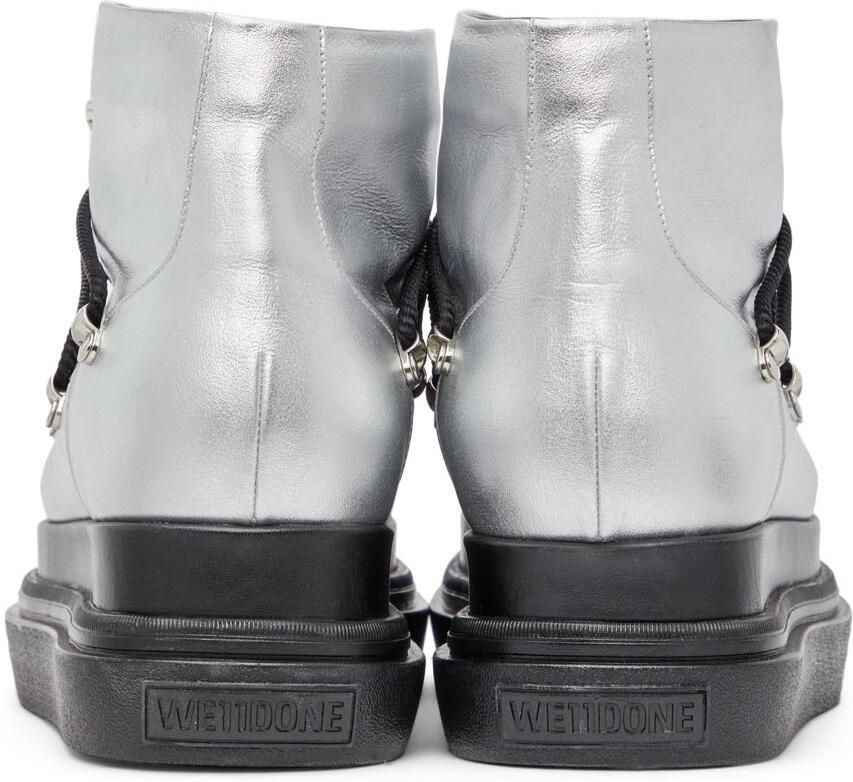 We11done Silver Tracking Boots