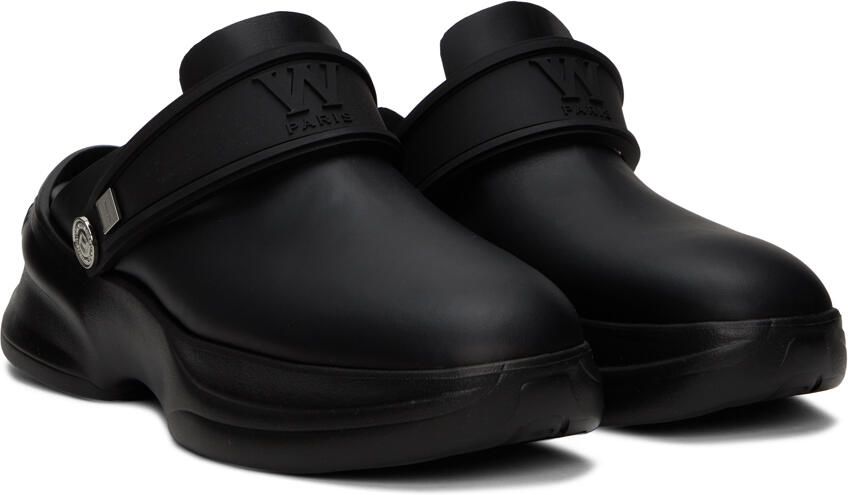 Wooyoungmi Black Embossed Clogs - Picture 2