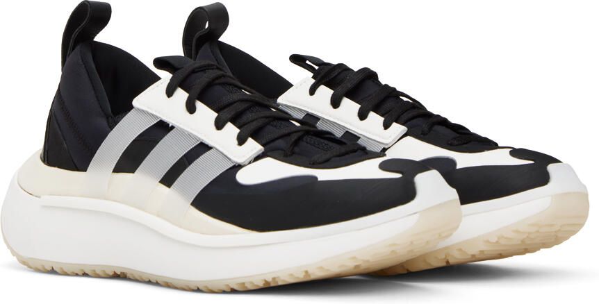 Y-3 Black & White Qisan Cozy II Sneakers - Picture 2
