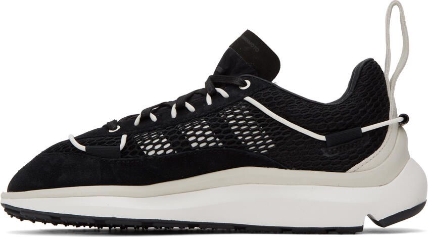 Y-3 Black & White Shiku Run Sneakers - Picture 3