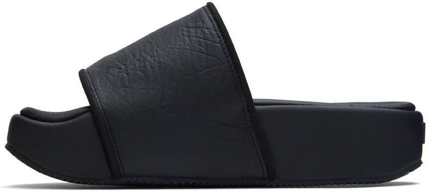 Y-3 Black Platform Slides - Picture 3