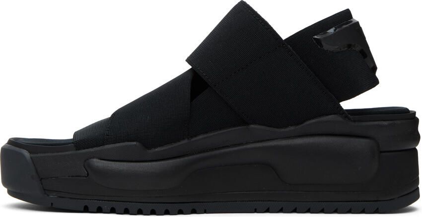 Y-3 Black Rivalry Sandals - Picture 4