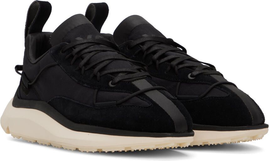 Y-3 Black Shiku Run Sneakers - Picture 2