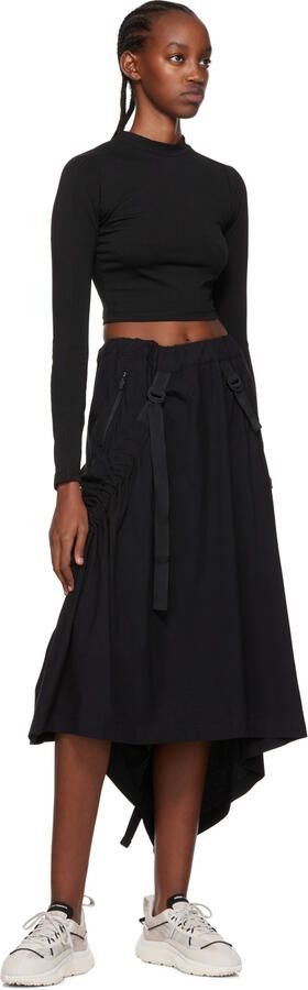 Y-3 Off-White & Black Shiku Run Sneakers - Picture 4