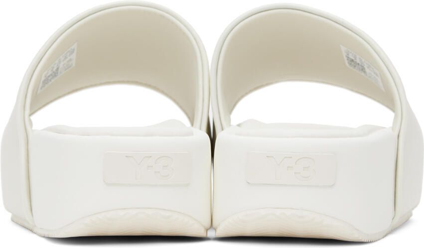Y-3 Off-White Cushioned Platform Slides