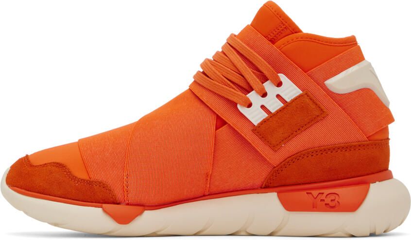 Y-3 Orange Qasa High Sneakers - Picture 4