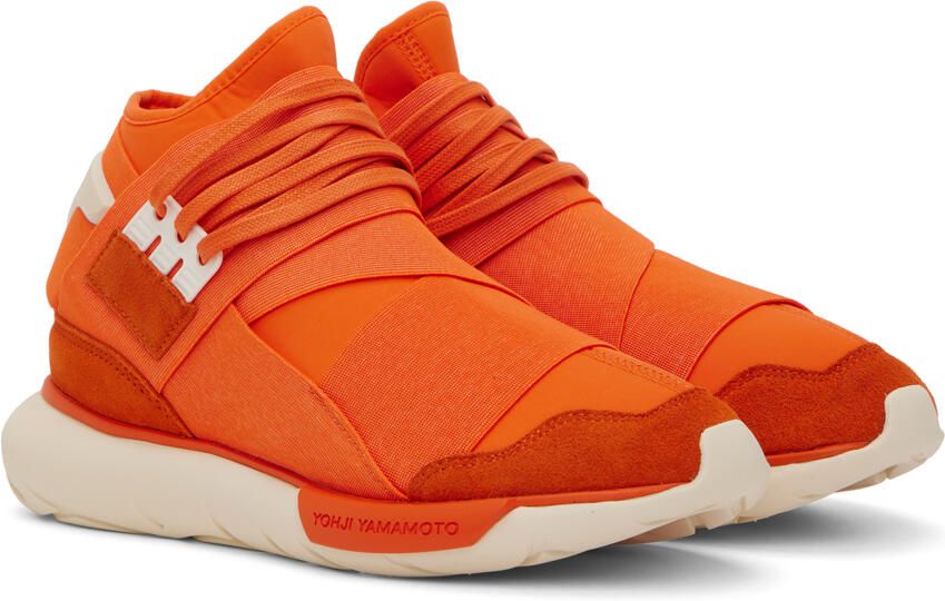 Y-3 Orange Qasa High Sneakers - Picture 3