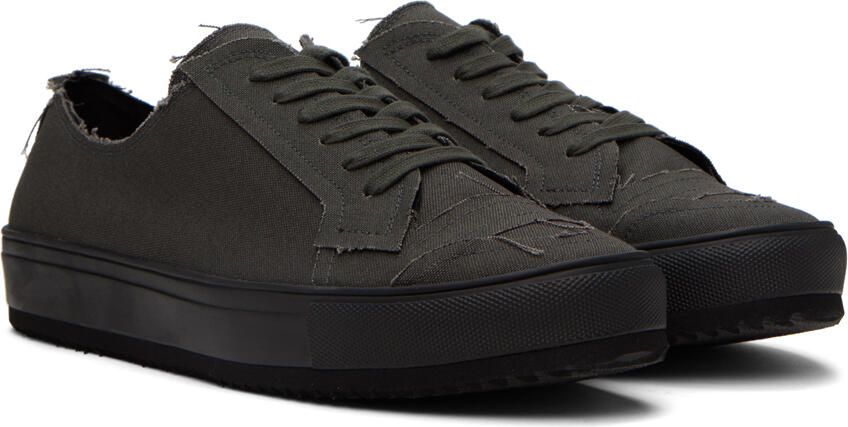 Yohji Yamamoto Gray Raw Edge Sneakers - Picture 2