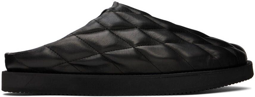 Y's Black Quilted Slippers