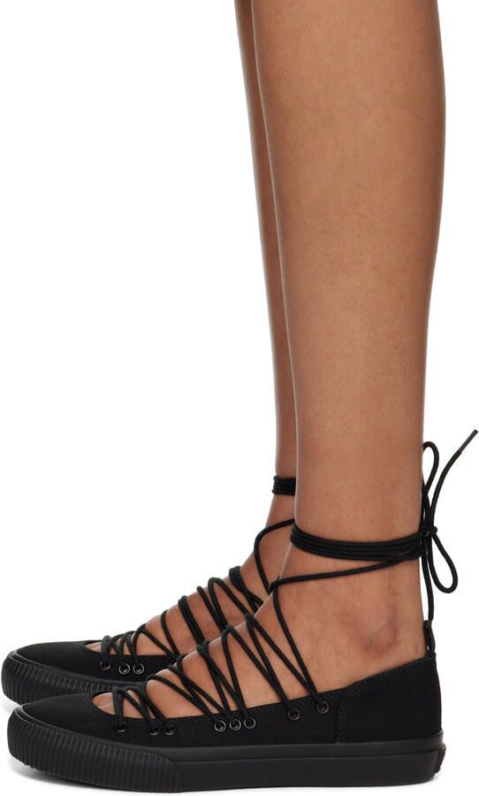 Y's Black No.9 Sneakers - Picture 2